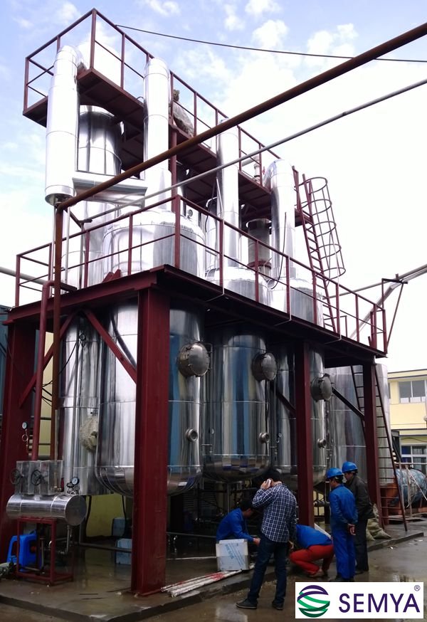 乳酸鈣三效降膜蒸發(fā)器