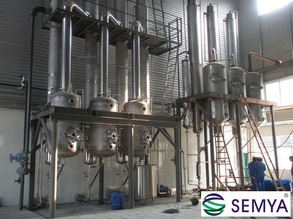 酵母液三效降膜蒸發(fā)器